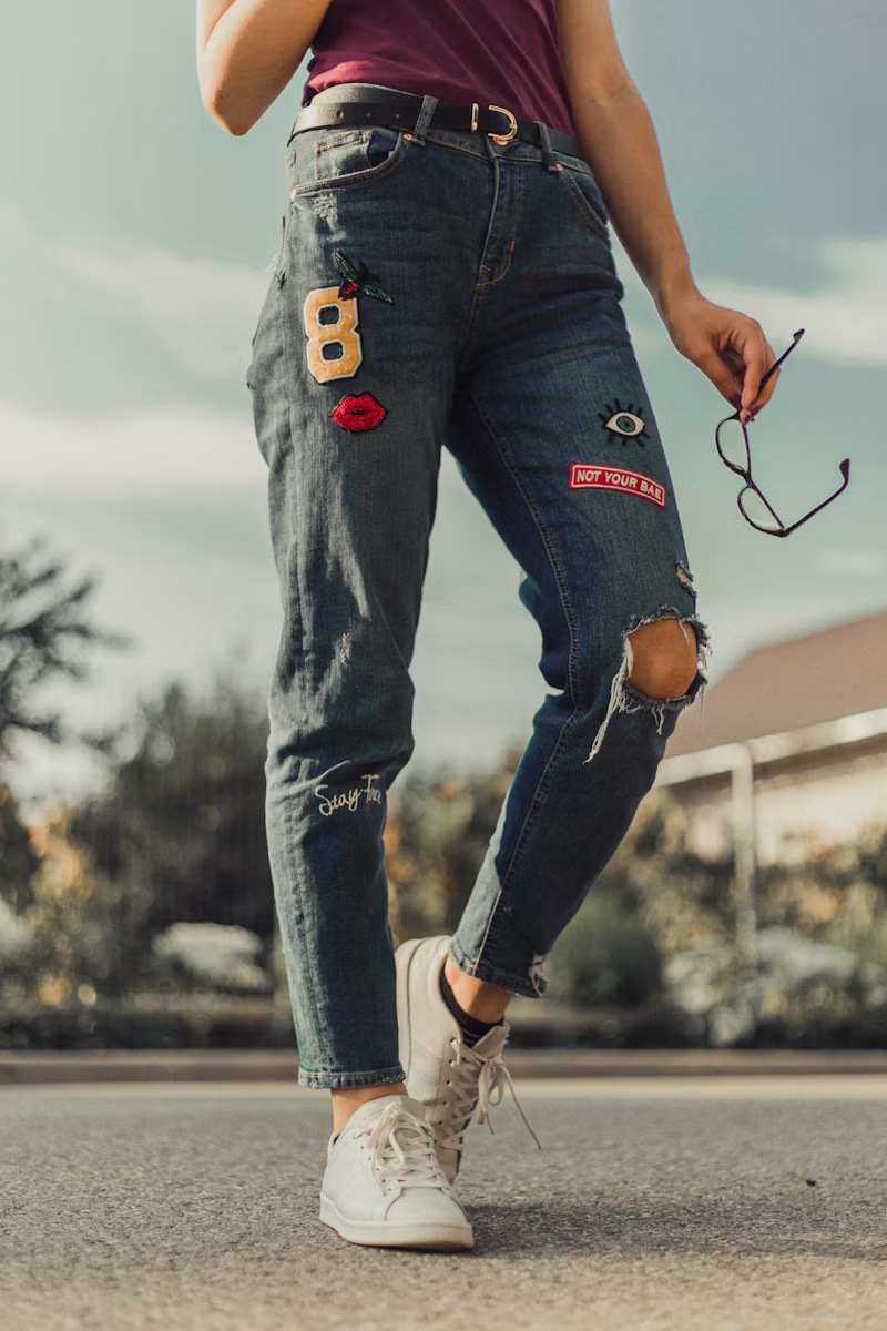 Calça Jeans Reta